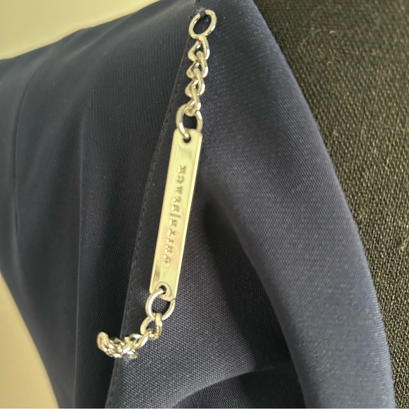 White House Black Market Navy Sleeveless Open Front Vest - Picture 5 of 6